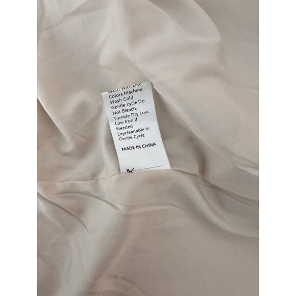 Womens Overcoats with Metal Buttons Double-Breasted Coat in Oatmeal Color Size M - Picture 8 of 8